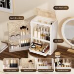 Beige Makeup Organizer - Hình 2
