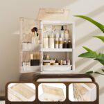 Beige Makeup Organizer - Hình 3