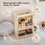 Beige Makeup Organizer - Hình 4