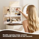 Beige Makeup Organizer - Hình 6