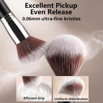 Piece Black Makeup Brush - Hình 2