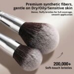 Piece Black Makeup Brush - Hình 4