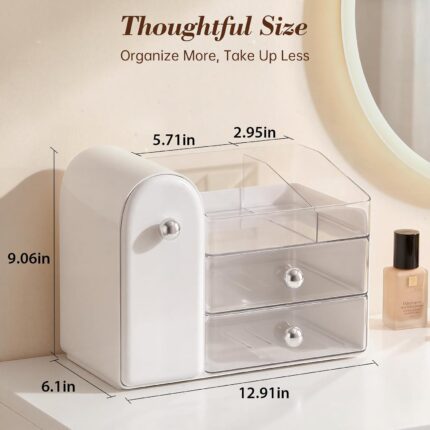 White Compartment Vanity - Hình 2