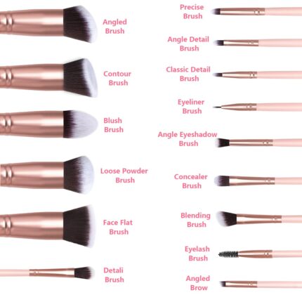 Piece Pink Makeup Brush - Hình 2