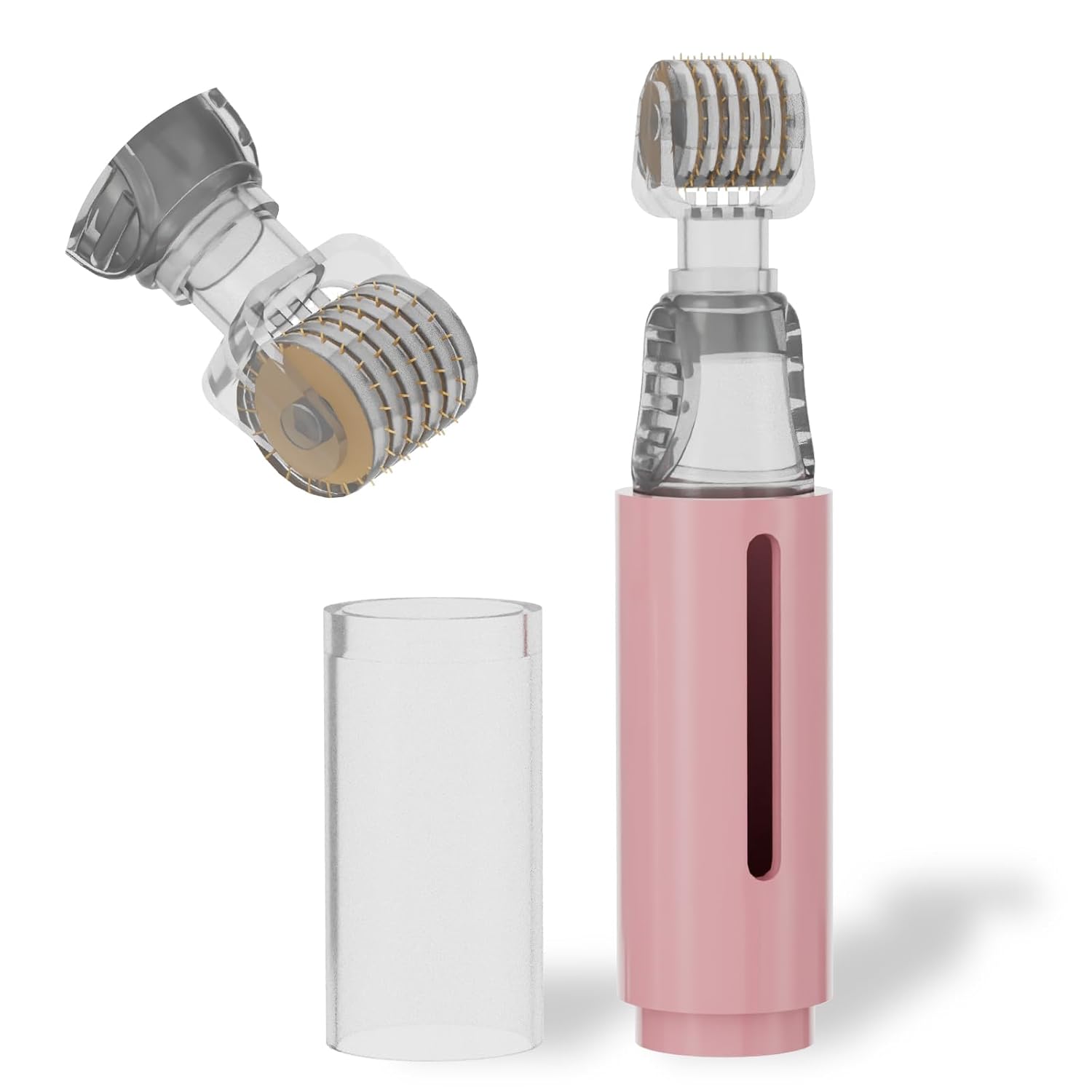 tidewish-2-in-1-derma-roller-with-serum-reservoir-0-25mm-titanium-needles-pink-01 Pink Derma Roller